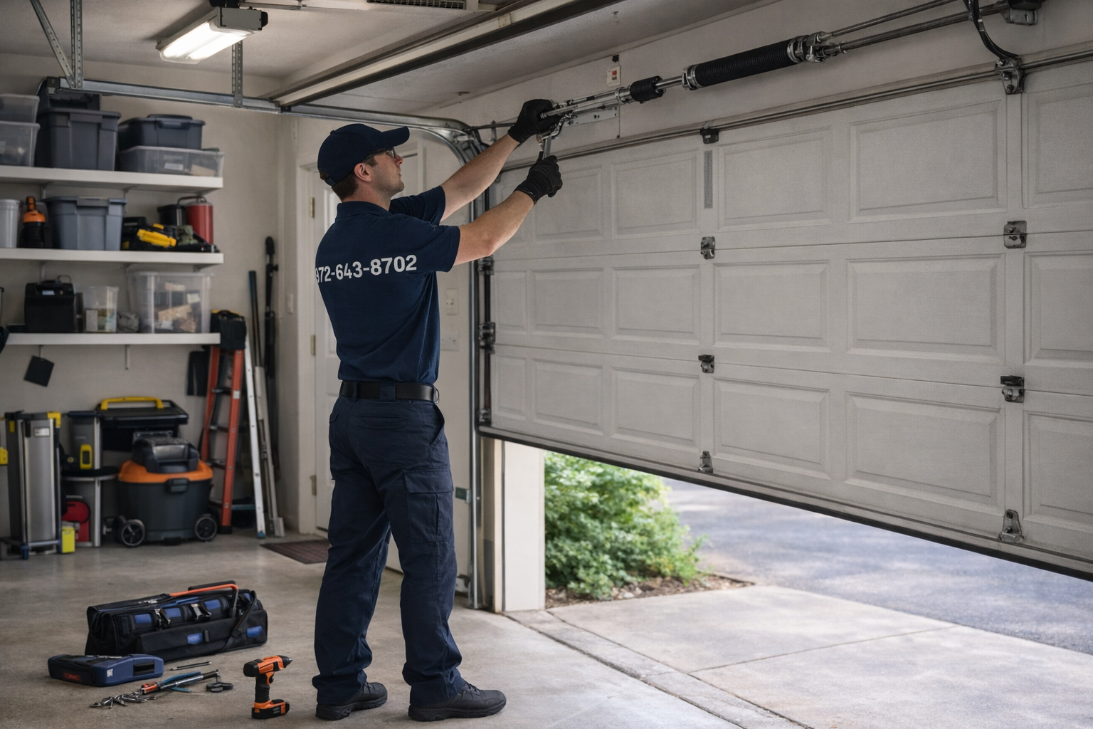 fixing residential garage door